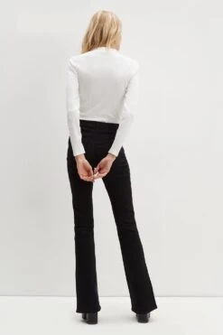Dorothy Perkins Tall Black Ellis Bootcut Jeans -Clozurely Sales Store aqq02884 black xl 2