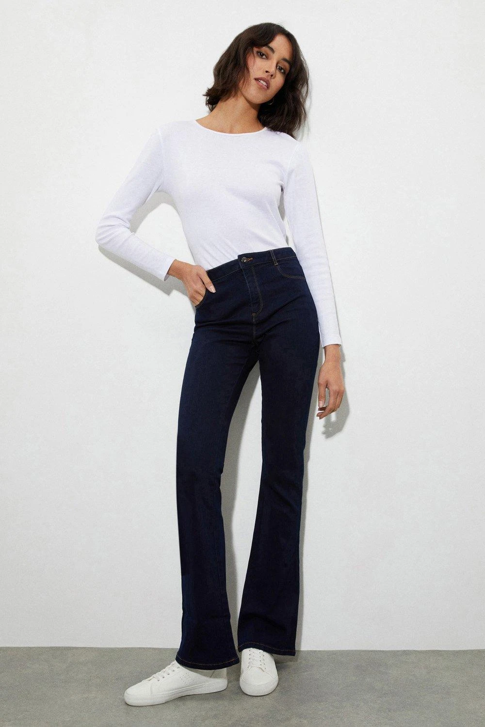 Dorothy Perkins Tall Indigo Ellis Bootcut Jeans 2 Dorothy Perkins Tall Indigo Ellis Bootcut Jeans - Image 2