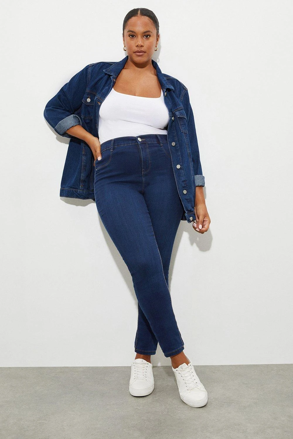 Dorothy Perkins Curve Indigo Frankie Skinny Jeans 1 Dorothy Perkins Curve Indigo Frankie Skinny Jeans