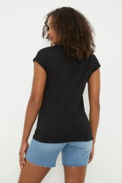 Dorothy Perkins Tall 3 Pack Cotton Roll Sleeve T-Shirt -Clozurely Sales Store bqq03006 multi xl 2