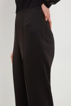 Dorothy Perkins Tall Black Split Hem Trousers -Clozurely Sales Store bqq03668 black xl 3