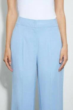 Dorothy Perkins Wide Leg Trouser -Clozurely Sales Store bqq04041 blue xl 3