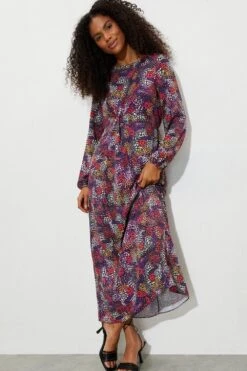 Dorothy Perkins Multi Spot Twist Front Midi Dress 9 Dorothy Perkins Multi Spot Twist Front Midi Dress -Clozurely Sales Store bqq07121 multi xl 4
