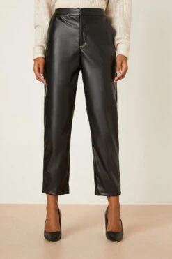 Dorothy Perkins Faux Leather Ankle Grazer Trouser