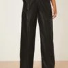 Dorothy Perkins Faux Leather Wide Leg Trouser