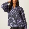 Dorothy Perkins Purple Heart Long Sleeve Overhead Shirt