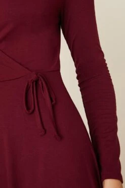 Dorothy Perkins Berry Wrap Midi Dress -Clozurely Sales Store bqq08932 berry xl 3