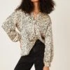 Dorothy Perkins Animal Satin Overhead Shirt