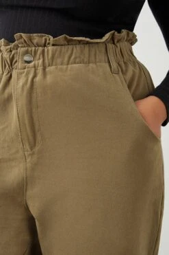 Dorothy Perkins Curve Khaki Chinos -Clozurely Sales Store bqq09111 khaki xl 3