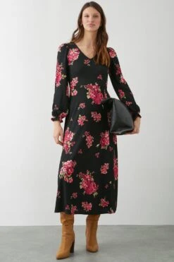 Dorothy Perkins Spaced Floral Midi Dress