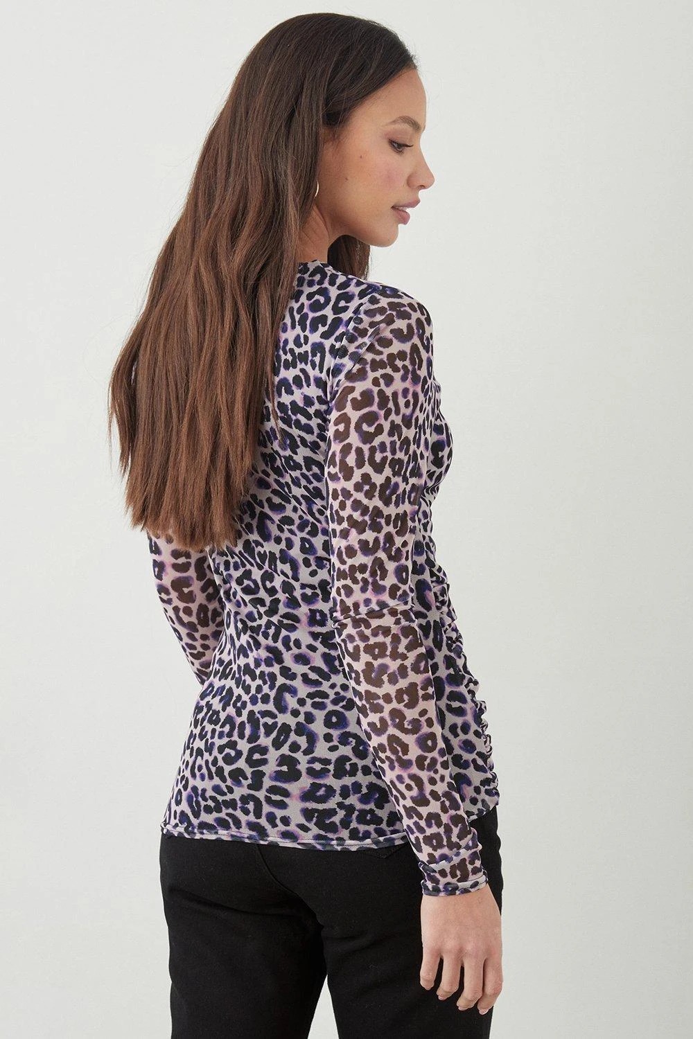 Dorothy Perkins Tall Mesh Fitted Long Sleeve Top 3 Dorothy Perkins Tall Mesh Fitted Long Sleeve Top - Image 3