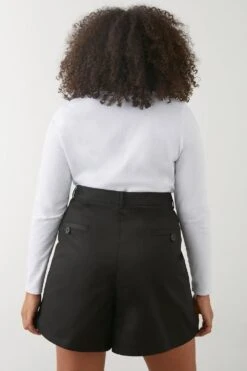 Dorothy Perkins Curve Poplin Short 6 Dorothy Perkins Curve Poplin Short -Clozurely Sales Store bqq09686 black xl 2