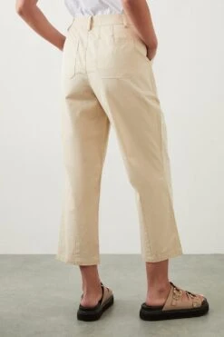 Dorothy Perkins Cotton Crop Trousers 5 Dorothy Perkins Cotton Crop Trousers -Clozurely Sales Store bqq10082 cream xl 2