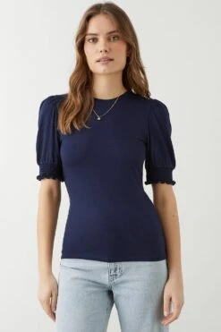 Dorothy Perkins Shirred Cuff Detail Top
