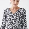 Dorothy Perkins Tall Floral Frill Sleeve V Neck Blouse