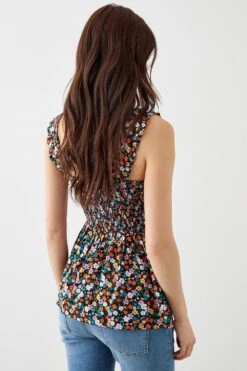 Dorothy Perkins Multi Ditsy Shirred Cami Top -Clozurely Sales Store bqq10531 multi xl 2