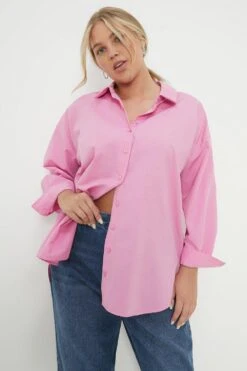 Dorothy Perkins Curve Poplin Oversized Shirt