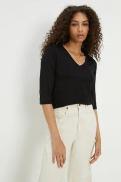 Dorothy Perkins V Neck Side Split Tunic Top