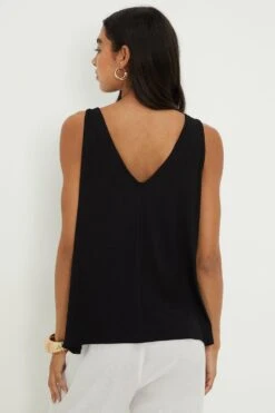 Dorothy Perkins Knot Shoulder Cami -Clozurely Sales Store bqq11082 black xl 2