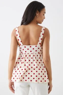 Dorothy Perkins Tie Front Cami Top -Clozurely Sales Store bqq11083 ivory xl 2