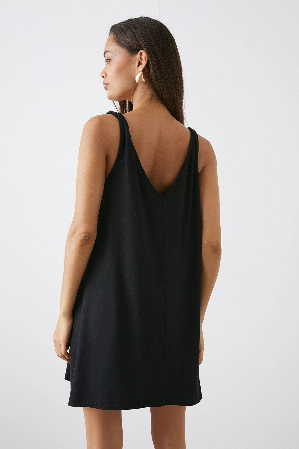 Dorothy Perkins Petite Knot Shoulder Mini Dress 3 Dorothy Perkins Petite Knot Shoulder Mini Dress - Image 3