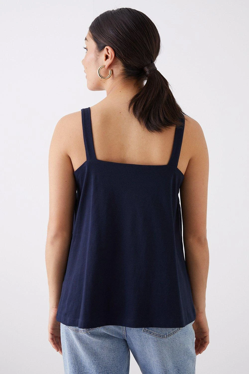 Dorothy Perkins Square Neck Crochet Insert Vest Top 3 Dorothy Perkins Square Neck Crochet Insert Vest Top - Image 3