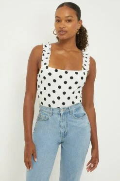 Dorothy Perkins Tall Ruched Strap Vest Top -Clozurely Sales Store bqq11520 mono xl 3