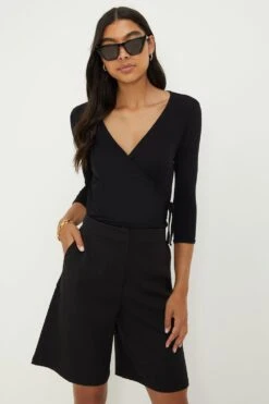 Dorothy Perkins Fitted Wrap Top