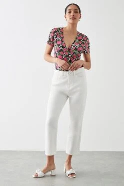 Dorothy Perkins Printed Wrap Body Suit