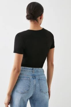 Dorothy Perkins Wrap Bodysuit -Clozurely Sales Store bqq11774 black xl 2