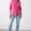 Dorothy Perkins Pink Roll Sleeve Shirt