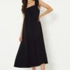 Dorothy Perkins Petite Crinkle Ruffle Strap Maxi Dress