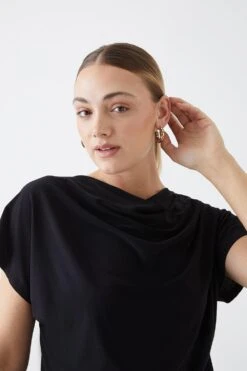 Dorothy Perkins Tall Cowl Neck Short Sleeve Blouse