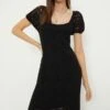 Dorothy Perkins Crochet Short Sleeve Midi Dress
