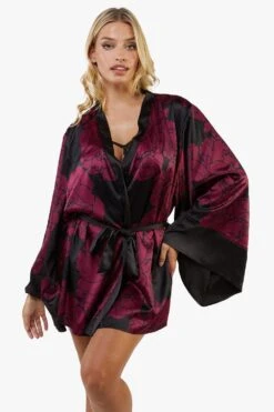 Playful Promises Florence Oversized Floral Kimono -Clozurely Sales Store m5056575306295 multi xl 3