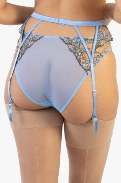 Playful Promises Mayla Floral Embroidered Suspender 6 Playful Promises Mayla Floral Embroidered Suspender -Clozurely Sales Store m5056575365391 blue xl 2