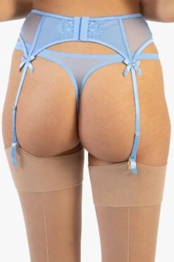 Playful Promises Fallon Blue Lace Suspender 6 Playful Promises Fallon Blue Lace Suspender -Clozurely Sales Store m5056575394520 blue xl 2