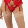 Playful Promises Eliza Lace Trim Suspender